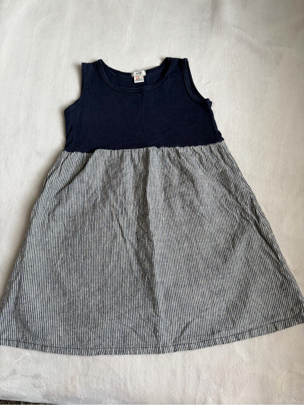 Mrly linen striped dress size 4 toddler girl